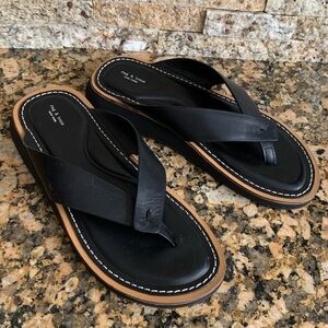 rag & bone Black and Tan Sandals